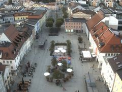 Archiv Foto Webcam Deggendorf mit Blick auf den oberen Stadtplatz