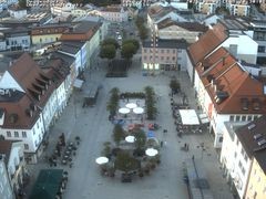 Archiv Foto Webcam Deggendorf mit Blick auf den oberen Stadtplatz