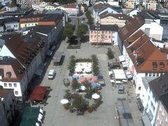Archiv Foto Webcam Deggendorf mit Blick auf den oberen Stadtplatz