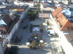 Archiv Foto Webcam Deggendorf mit Blick auf den oberen Stadtplatz