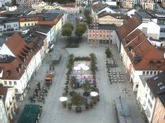Archiv Foto Webcam Deggendorf mit Blick auf den oberen Stadtplatz