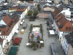 Archiv Foto Webcam Deggendorf mit Blick auf den oberen Stadtplatz