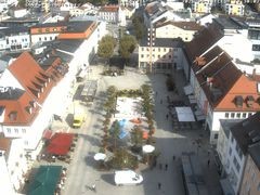 Archiv Foto Webcam Deggendorf mit Blick auf den oberen Stadtplatz
