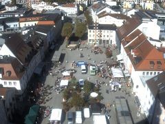Archiv Foto Webcam Deggendorf mit Blick auf den oberen Stadtplatz