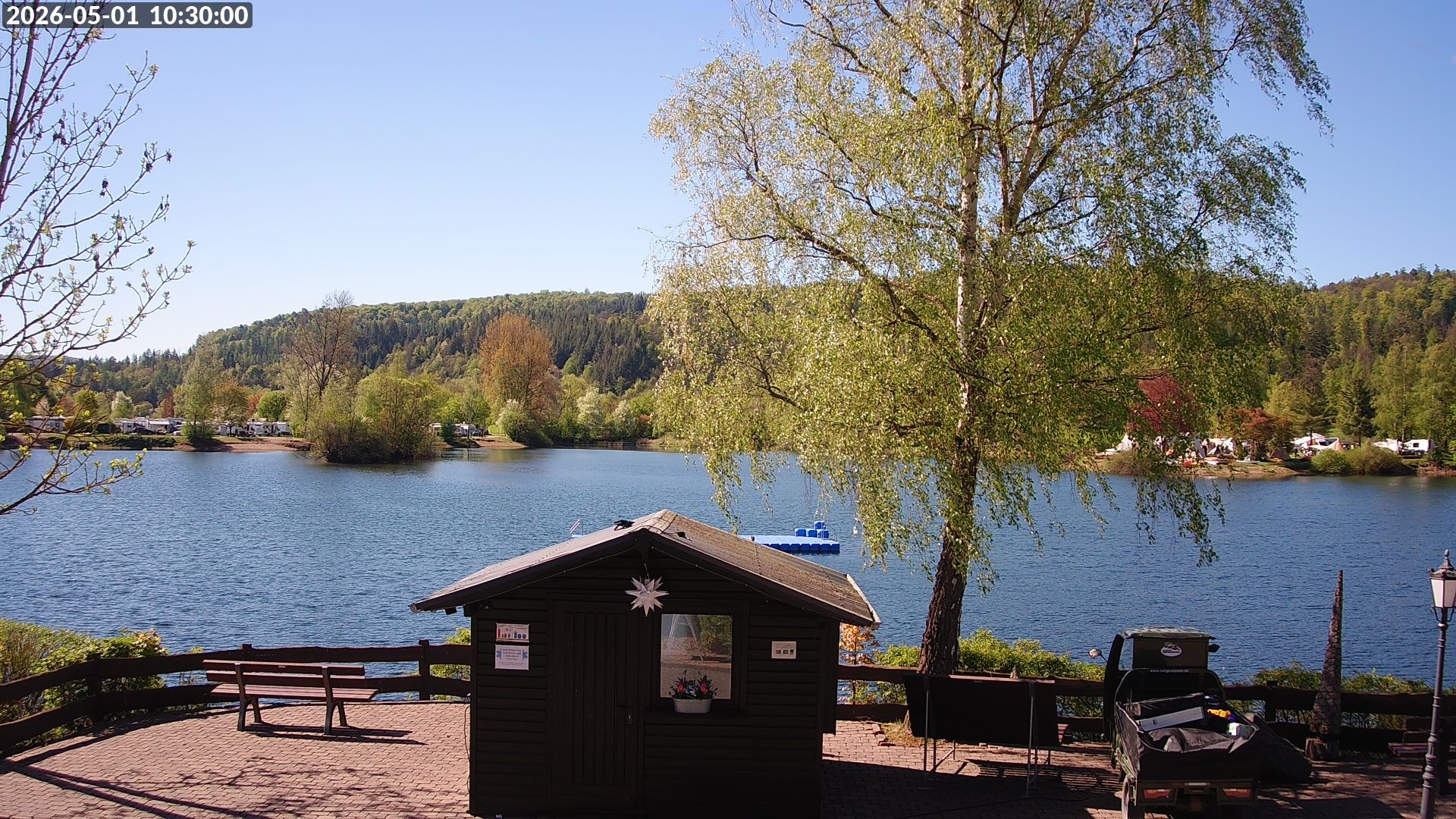 Archiv Foto Webcam Edersee: Campingpark Teichmann