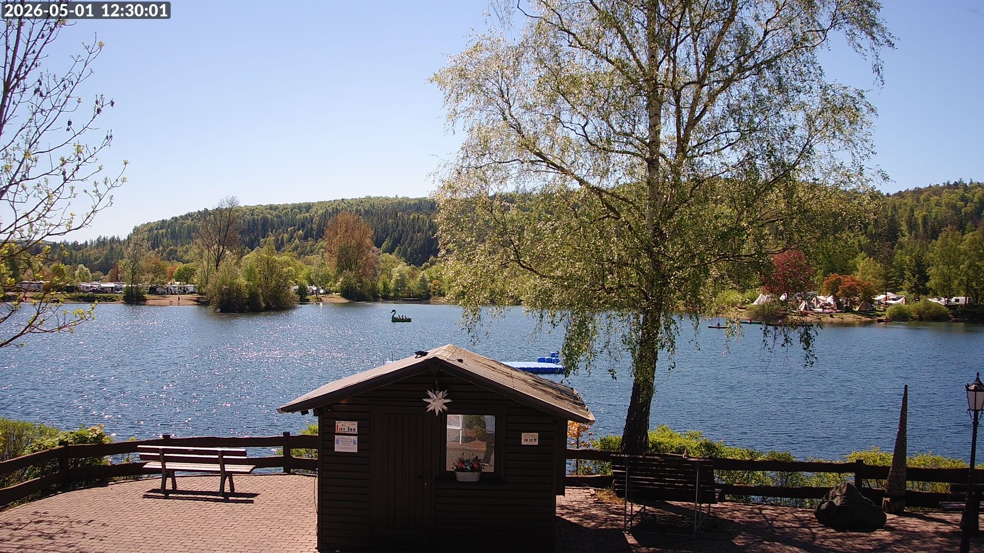 Archiv Foto Webcam Edersee: Campingpark Teichmann