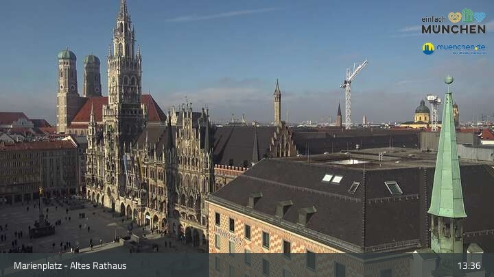 Archived image Webcam Marienplatz Munich, Bavaria