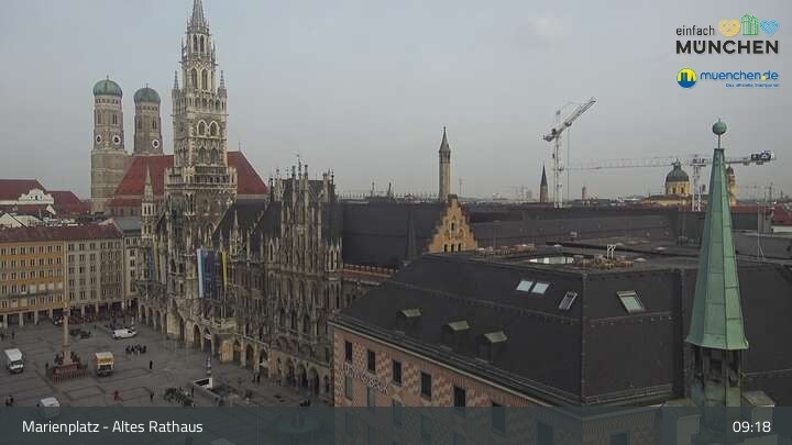 Archived image Webcam Marienplatz Munich, Bavaria
