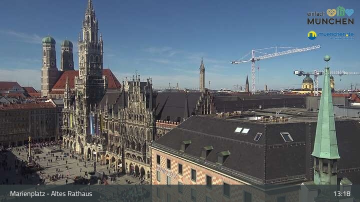 Archived image Webcam Marienplatz Munich, Bavaria