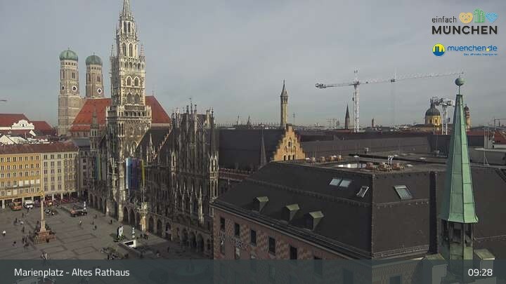 Archived image Webcam Marienplatz Munich, Bavaria