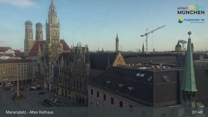 Archiv Foto Webcam Marienplatz München - Altes Rathaus