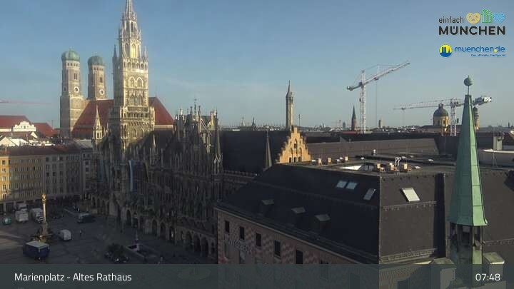 Archiv Foto Webcam Marienplatz München - Altes Rathaus
