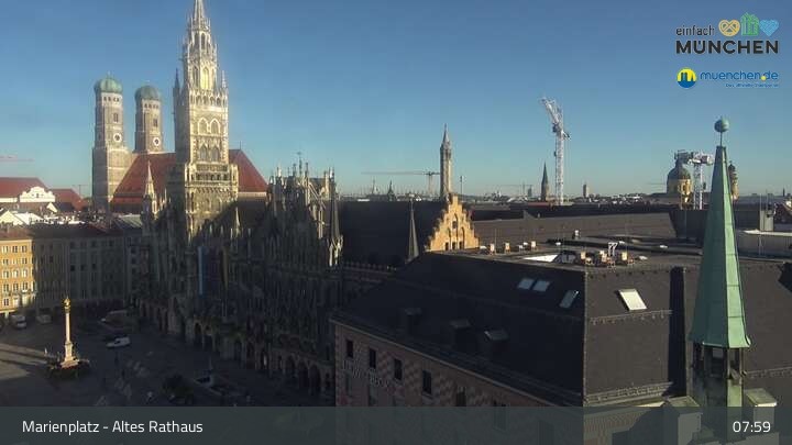Archived image Webcam Marienplatz Munich, Bavaria