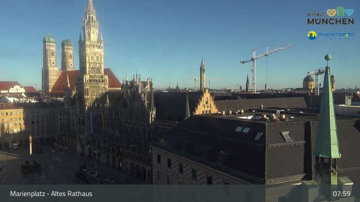 Archived image Webcam Marienplatz Munich, Bavaria