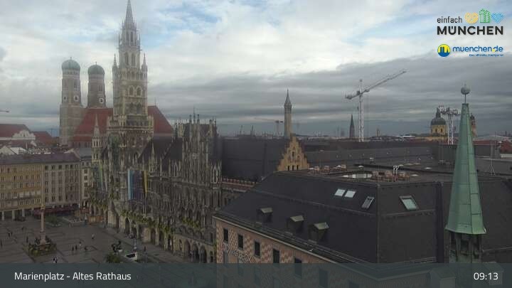 Archived image Webcam Marienplatz Munich, Bavaria