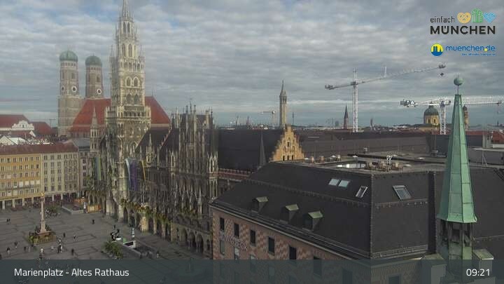 Archived image Webcam Marienplatz Munich, Bavaria