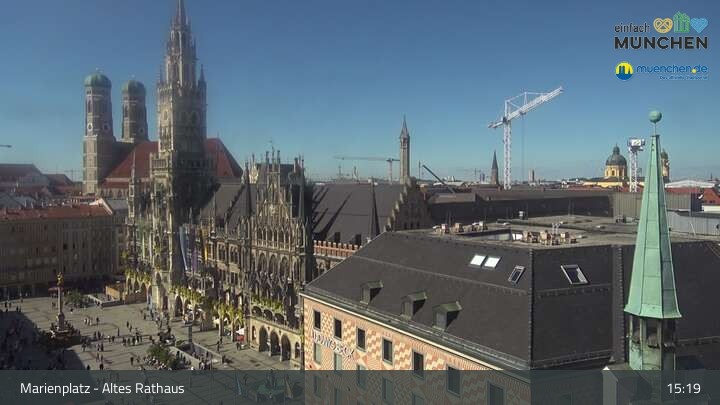 Archived image Webcam Marienplatz Munich, Bavaria