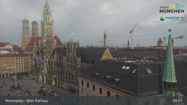 Archived image Webcam Marienplatz Munich, Bavaria