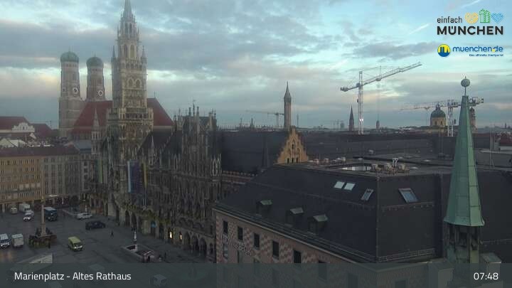 Archiv Foto Webcam Marienplatz München - Altes Rathaus