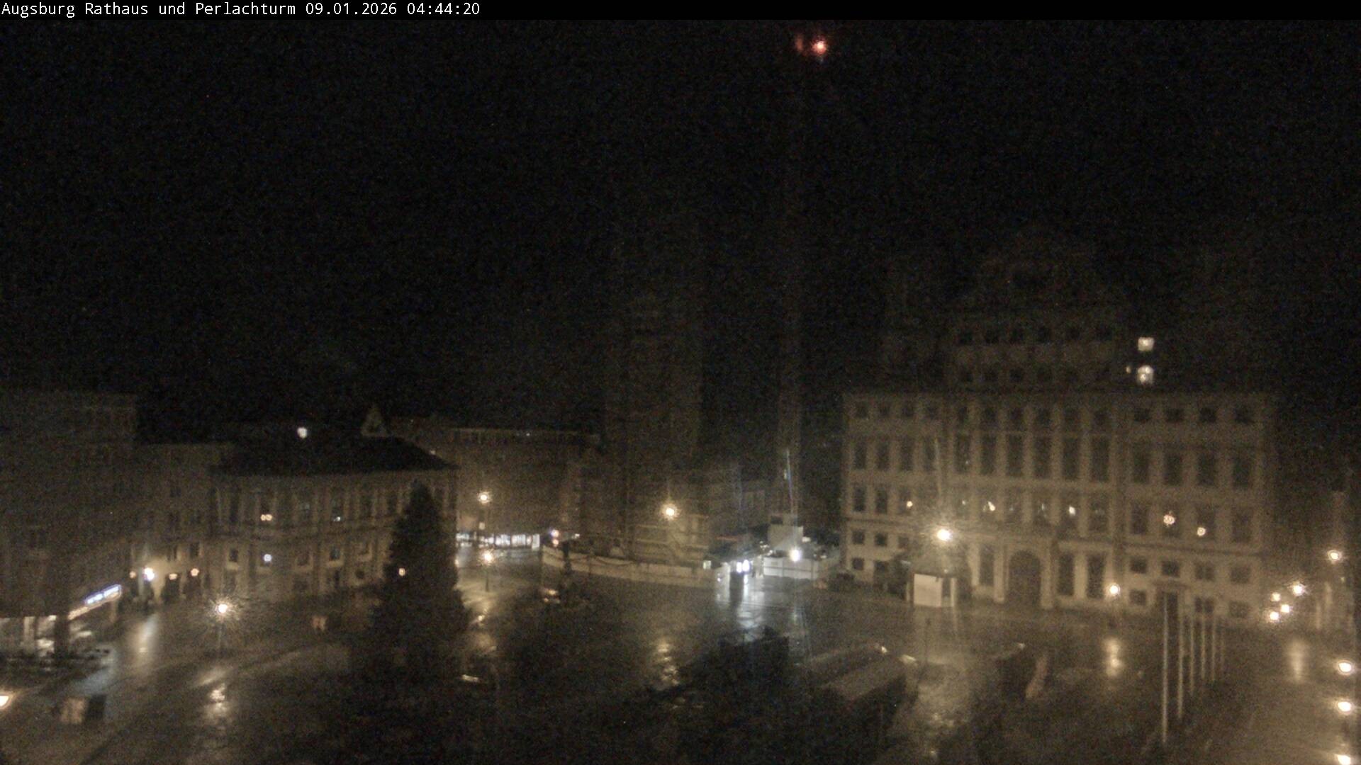 Archiv Foto Webcam Augsburger Rathausplatz und Perlachturm