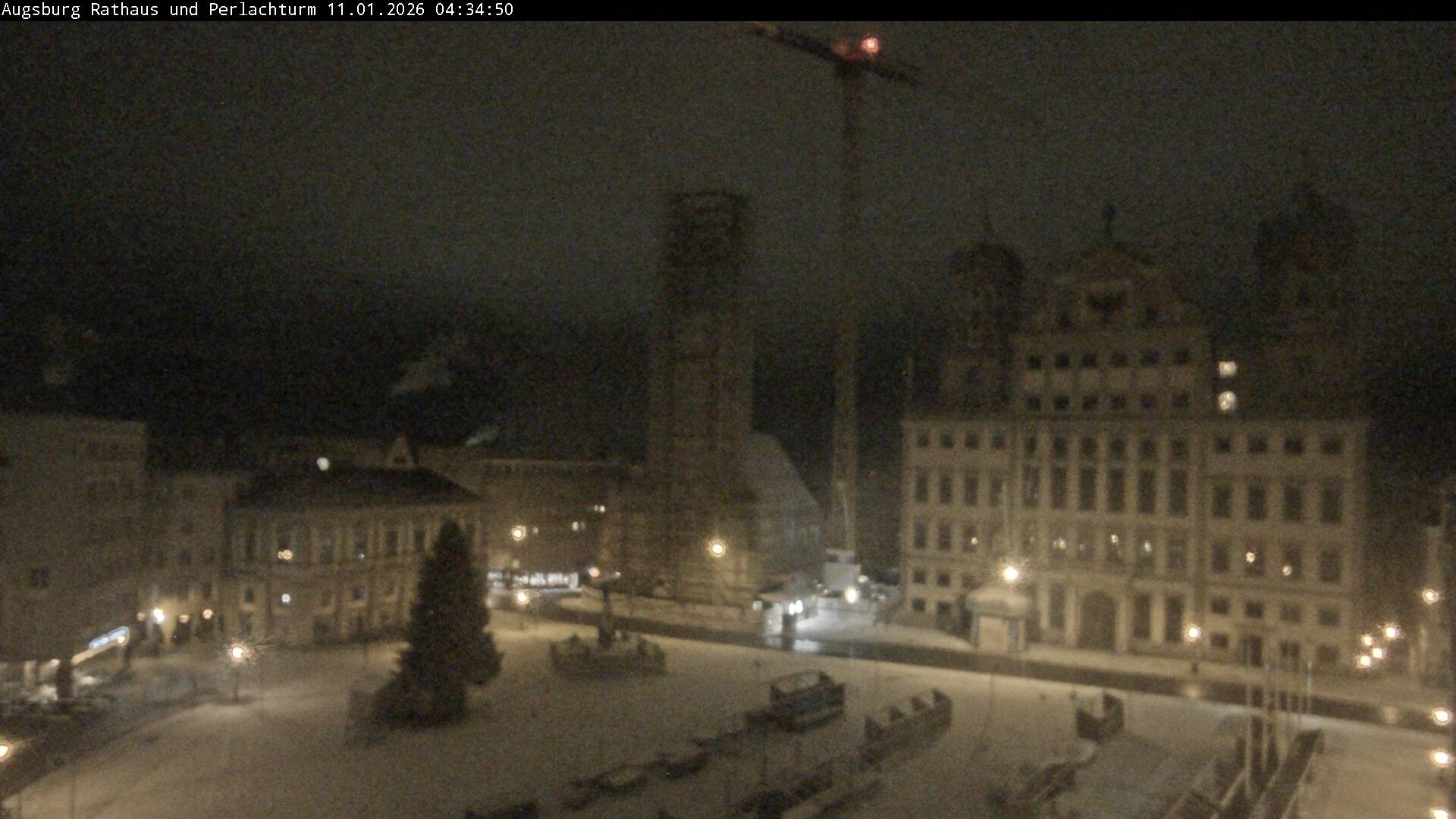 Archiv Foto Webcam Augsburger Rathausplatz und Perlachturm