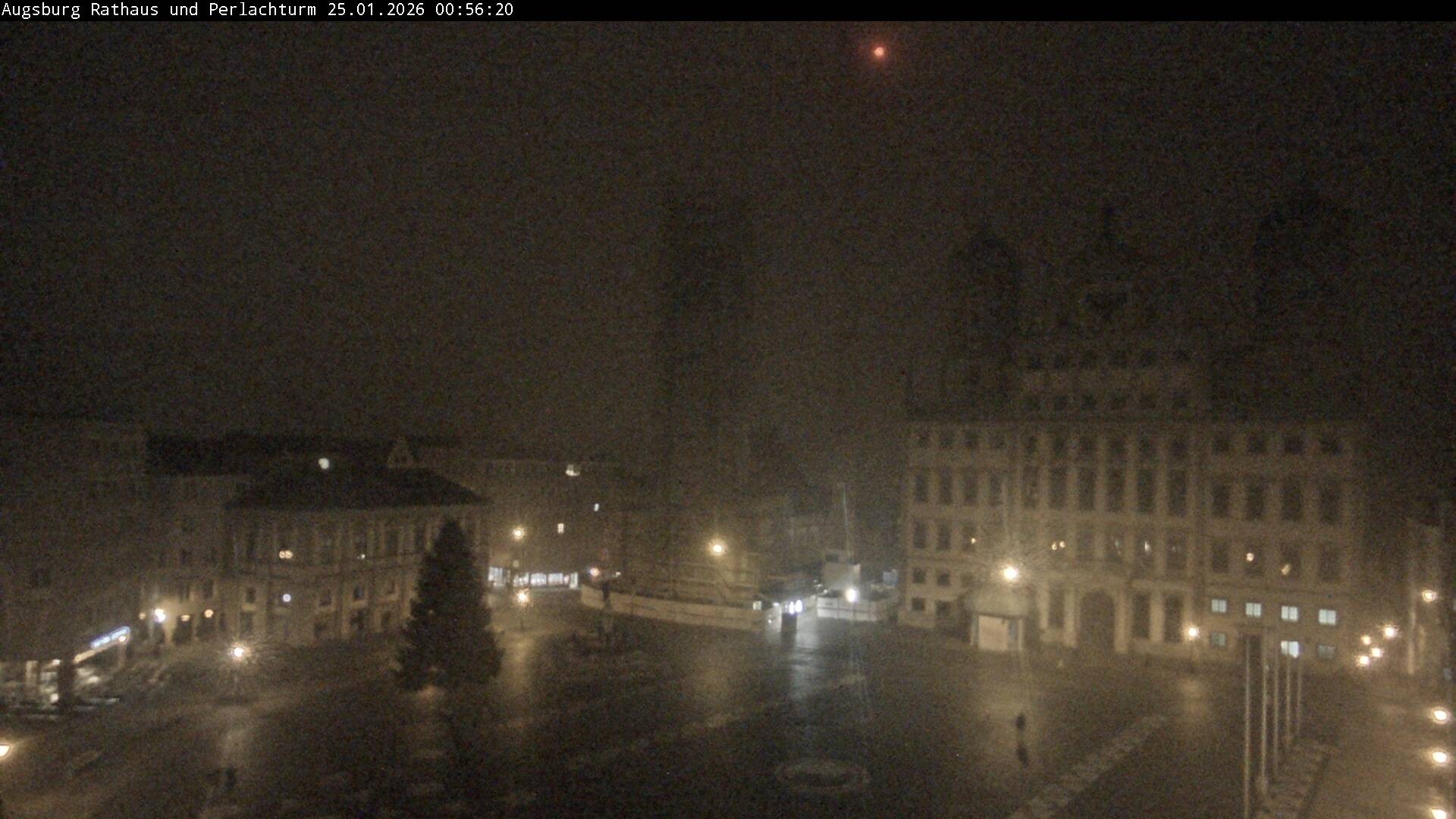 Archiv Foto Webcam Augsburger Rathausplatz und Perlachturm