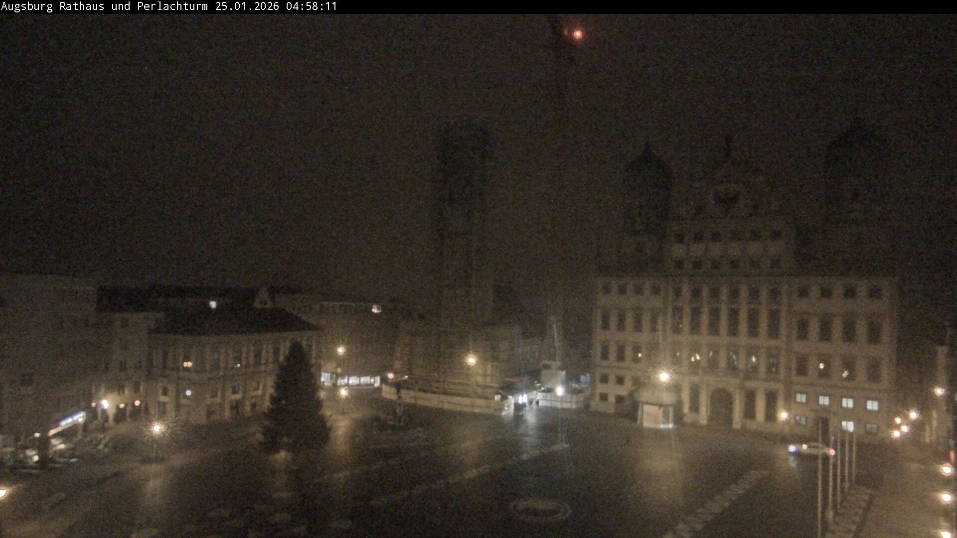 Archiv Foto Webcam Augsburger Rathausplatz und Perlachturm