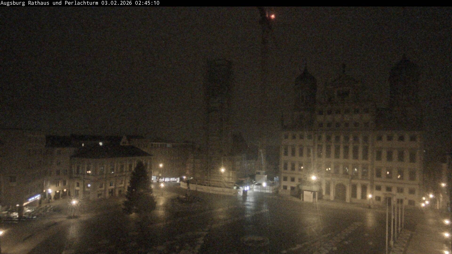 Archiv Foto Webcam Augsburger Rathausplatz und Perlachturm