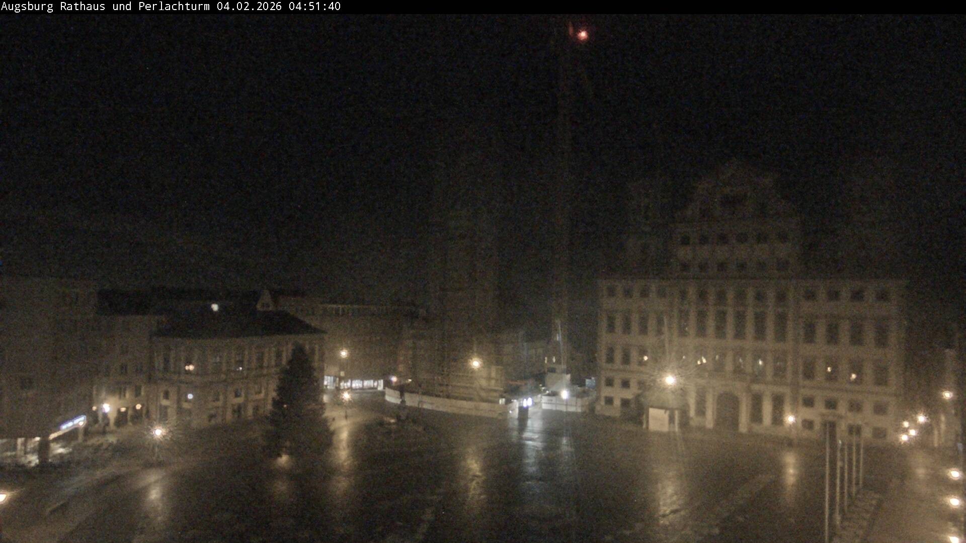 Archiv Foto Webcam Augsburger Rathausplatz und Perlachturm