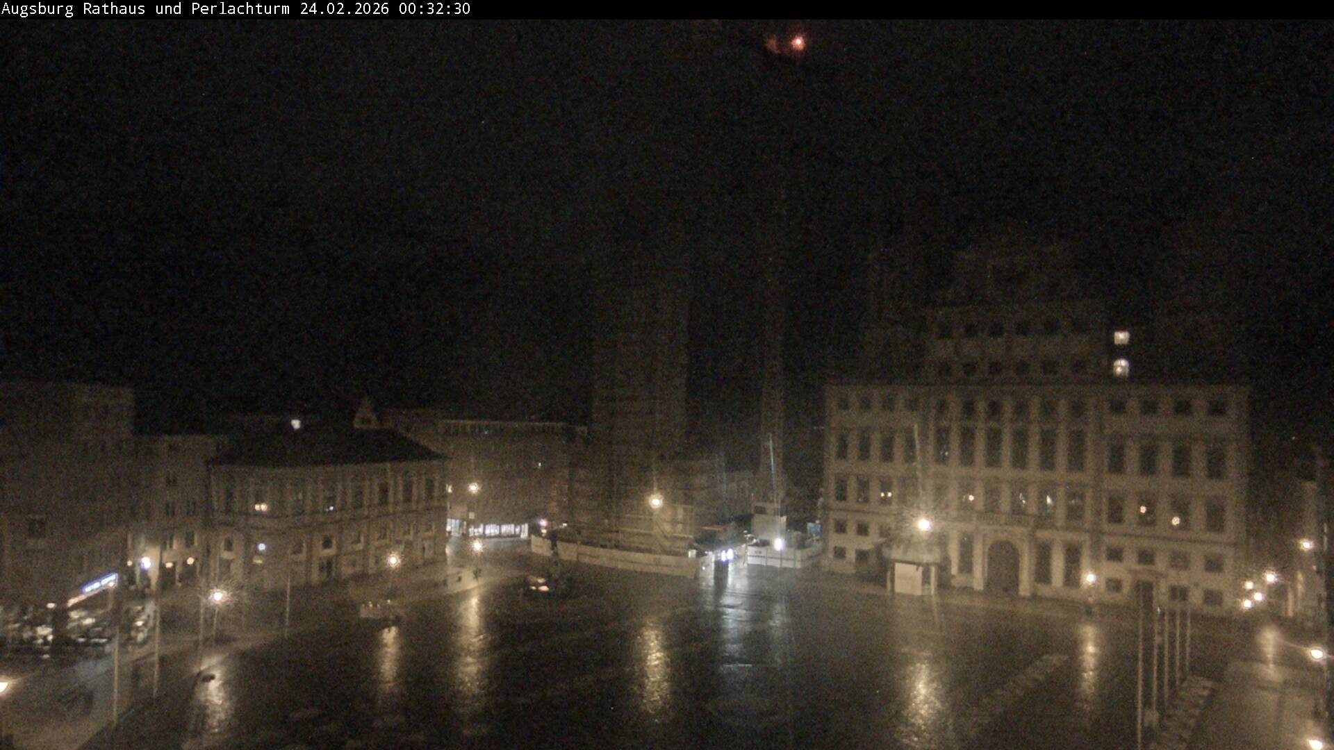 Archiv Foto Webcam Augsburger Rathausplatz und Perlachturm