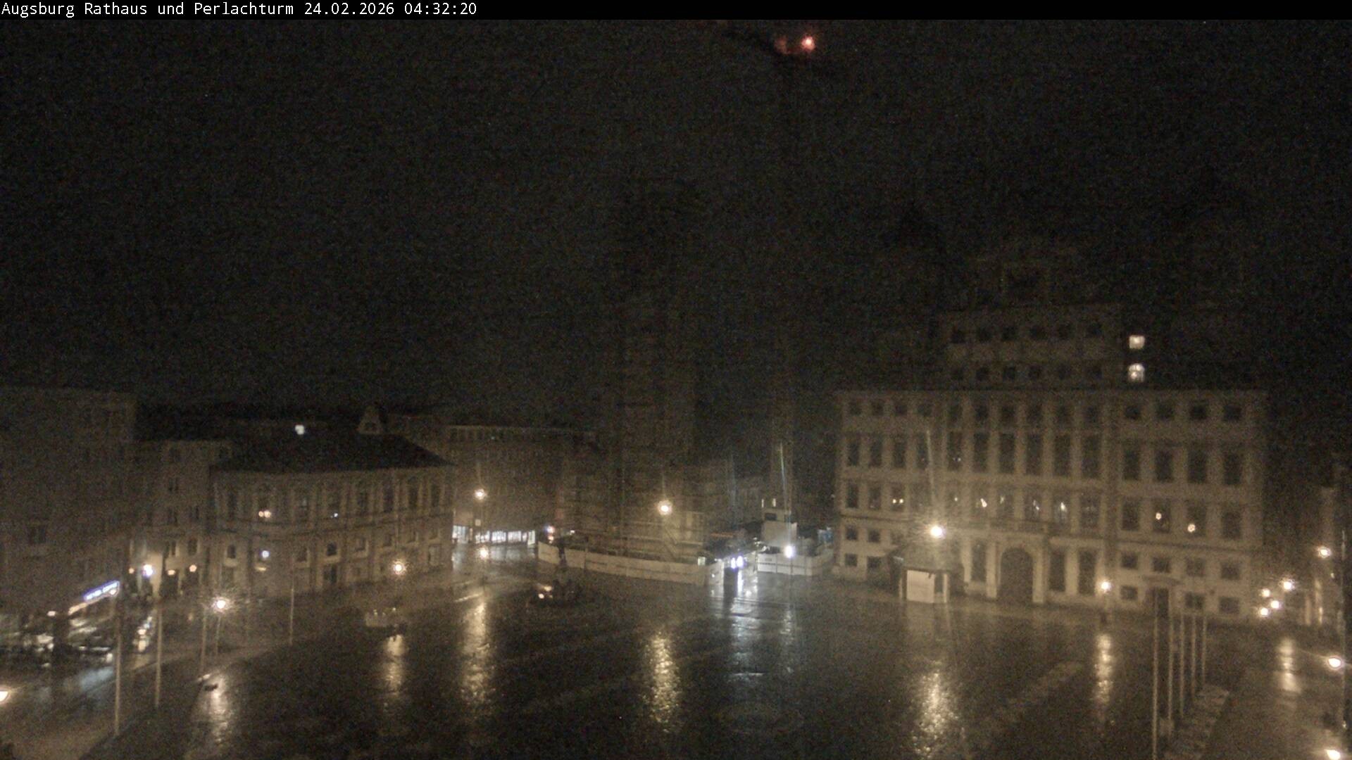 Archiv Foto Webcam Augsburger Rathausplatz und Perlachturm