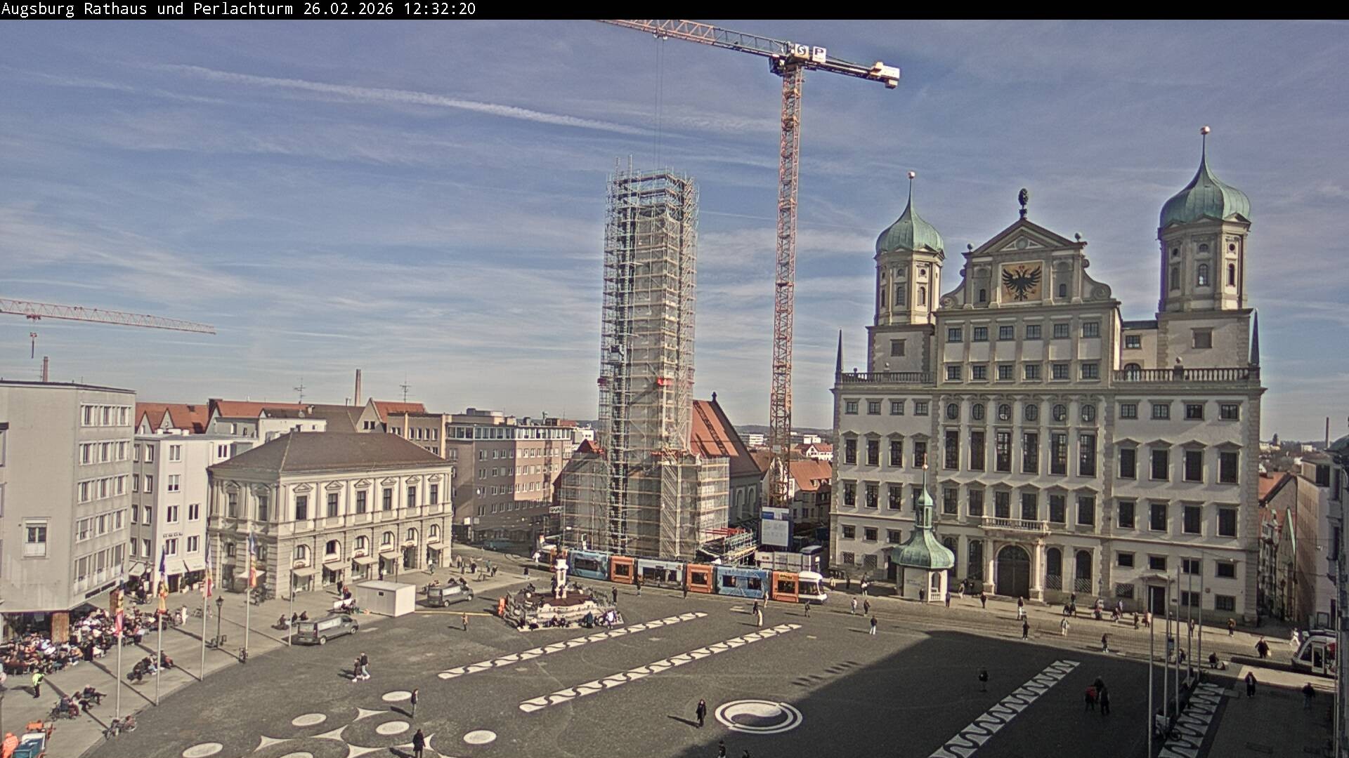 Archived image Webcam Rathausplatz in Augsburg, Bavaria
