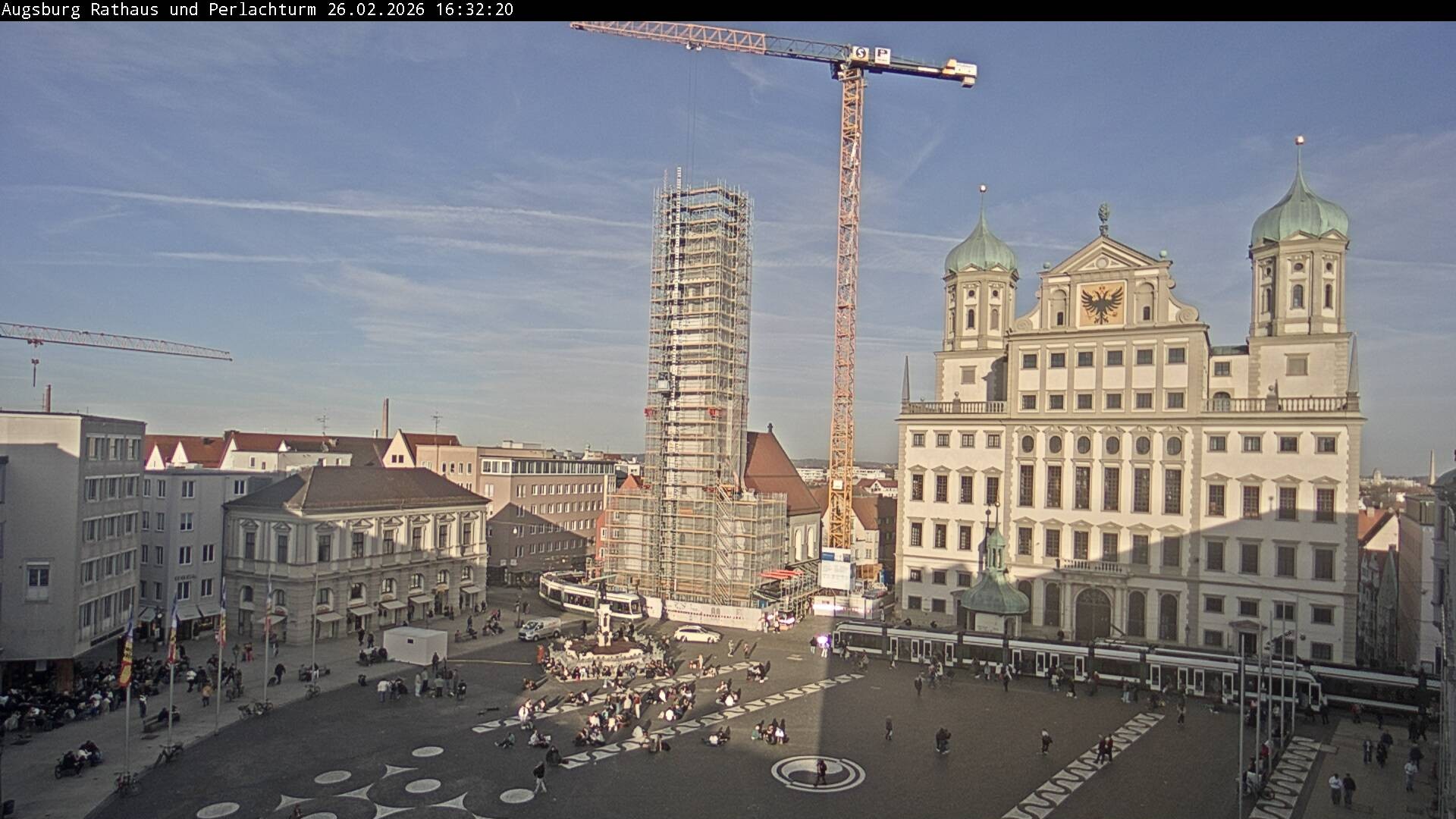 Archived image Webcam Rathausplatz in Augsburg, Bavaria