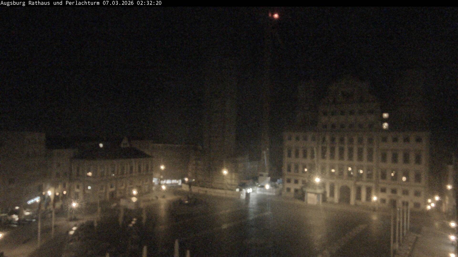 Archiv Foto Webcam Augsburger Rathausplatz und Perlachturm