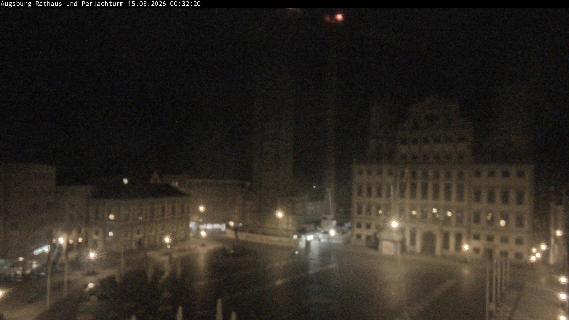 Archiv Foto Webcam Augsburger Rathausplatz und Perlachturm
