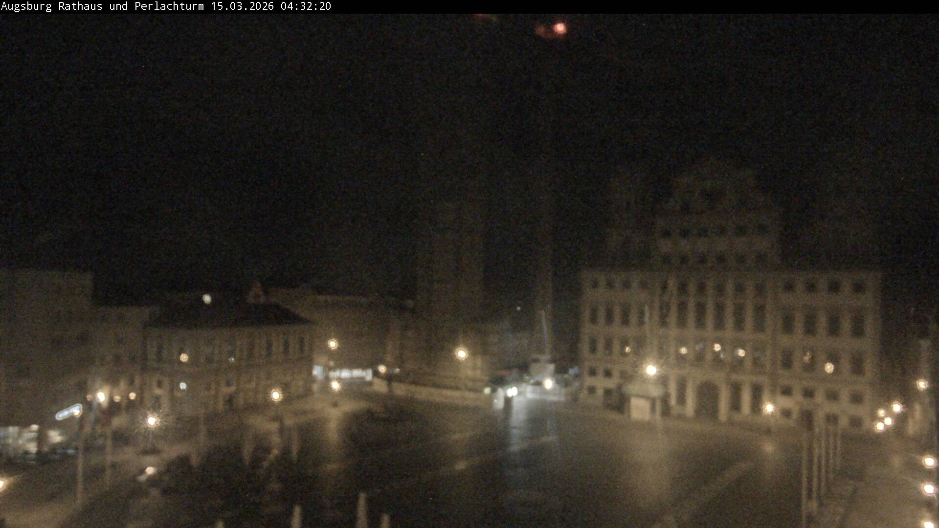 Archiv Foto Webcam Augsburger Rathausplatz und Perlachturm