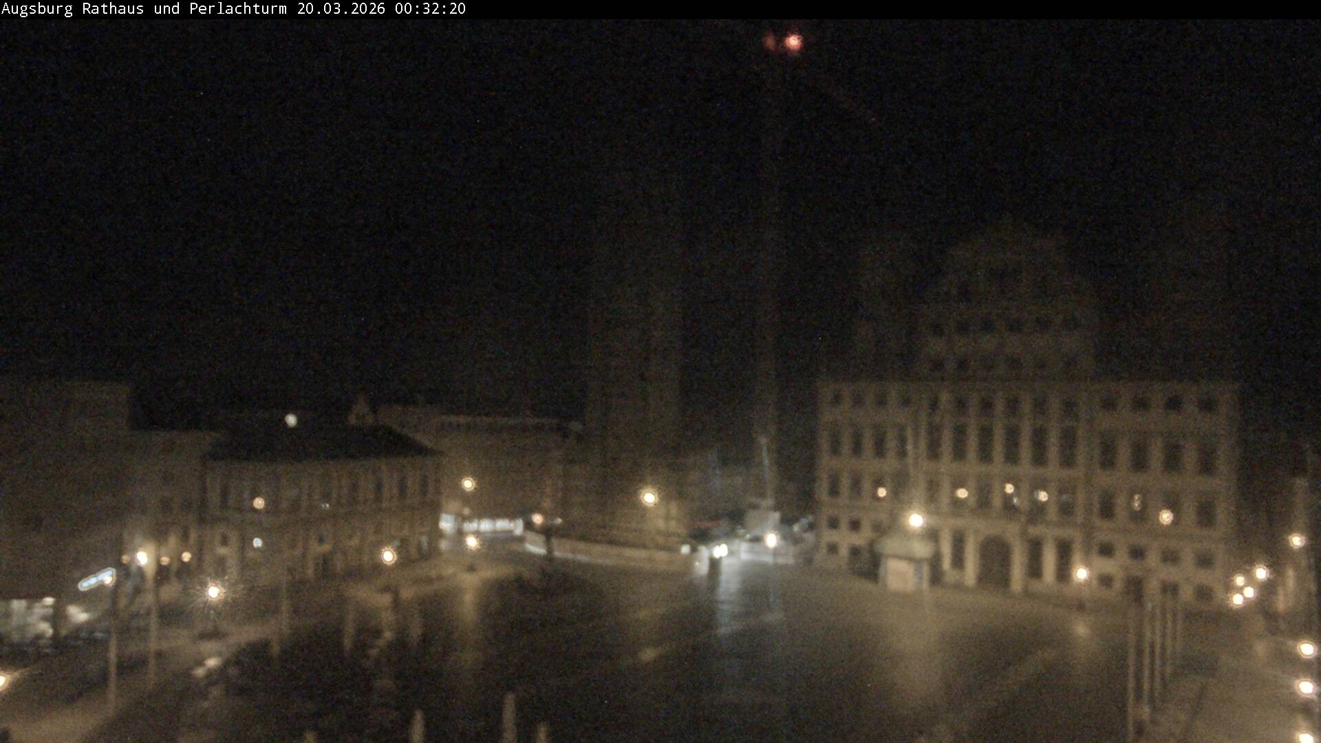 Archiv Foto Webcam Augsburger Rathausplatz und Perlachturm