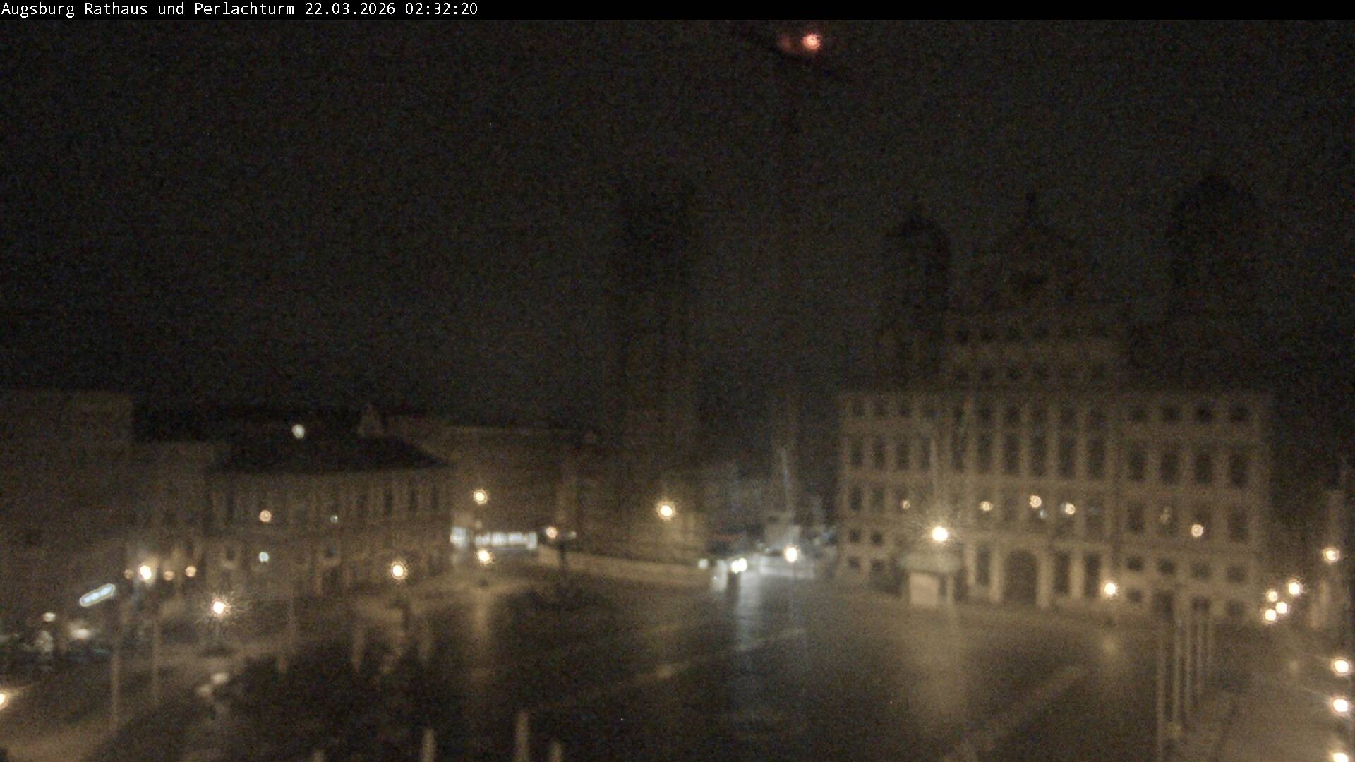 Archiv Foto Webcam Augsburger Rathausplatz und Perlachturm