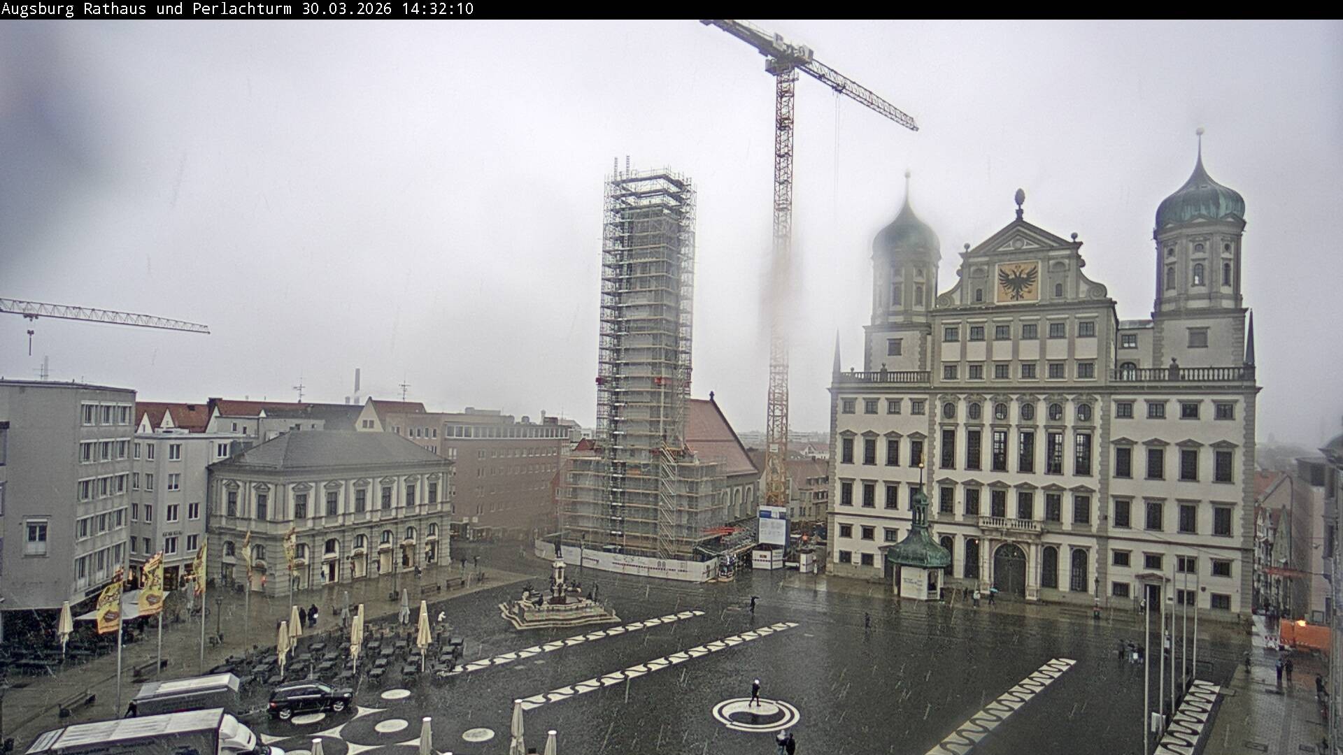 Archived image Webcam Rathausplatz in Augsburg, Bavaria