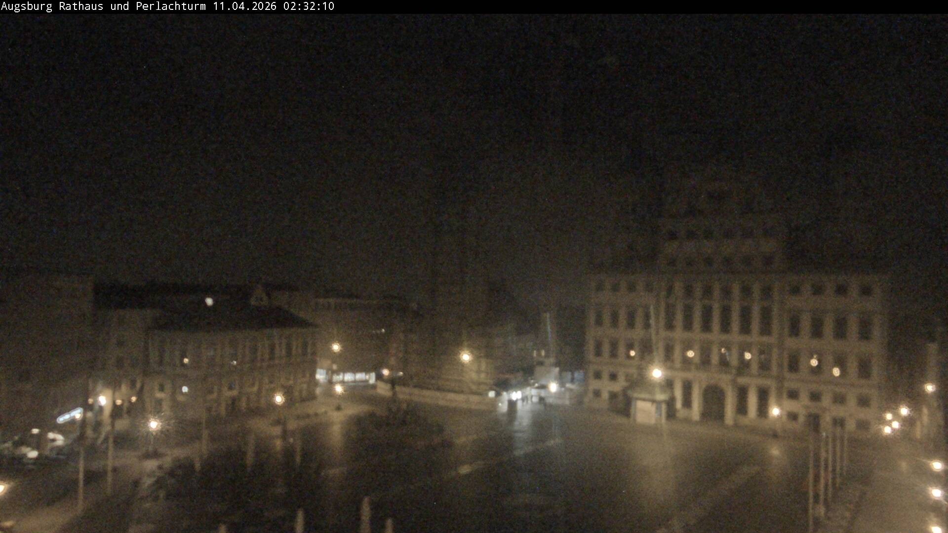 Archiv Foto Webcam Augsburger Rathausplatz und Perlachturm