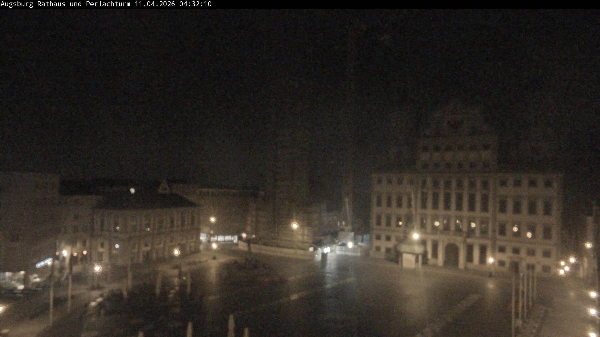 Archiv Foto Webcam Augsburger Rathausplatz und Perlachturm