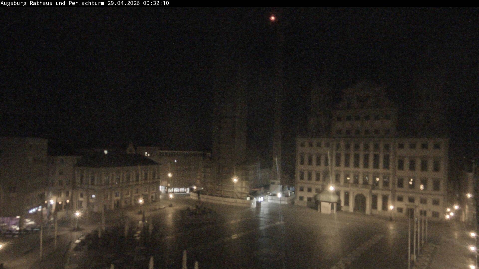 Archiv Foto Webcam Augsburger Rathausplatz und Perlachturm