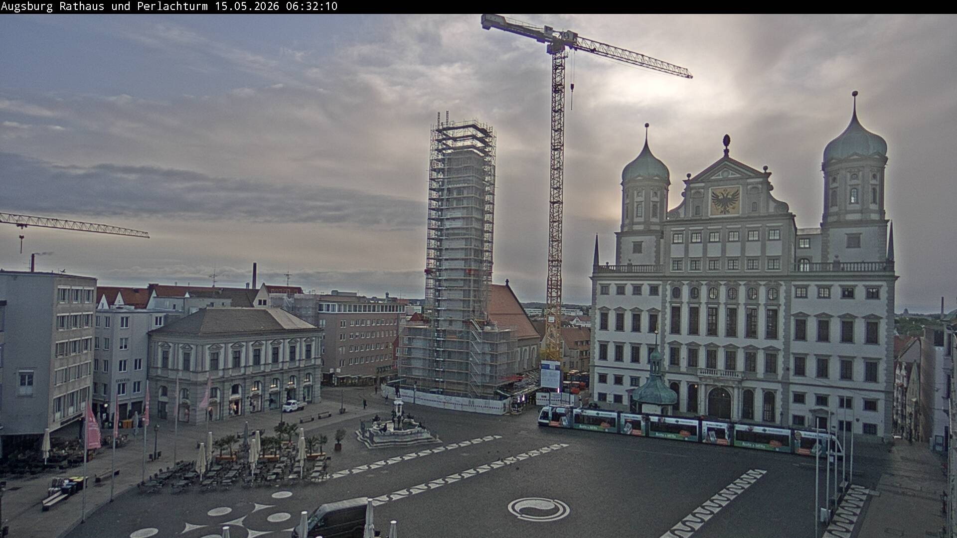 Archived image Webcam Rathausplatz in Augsburg, Bavaria