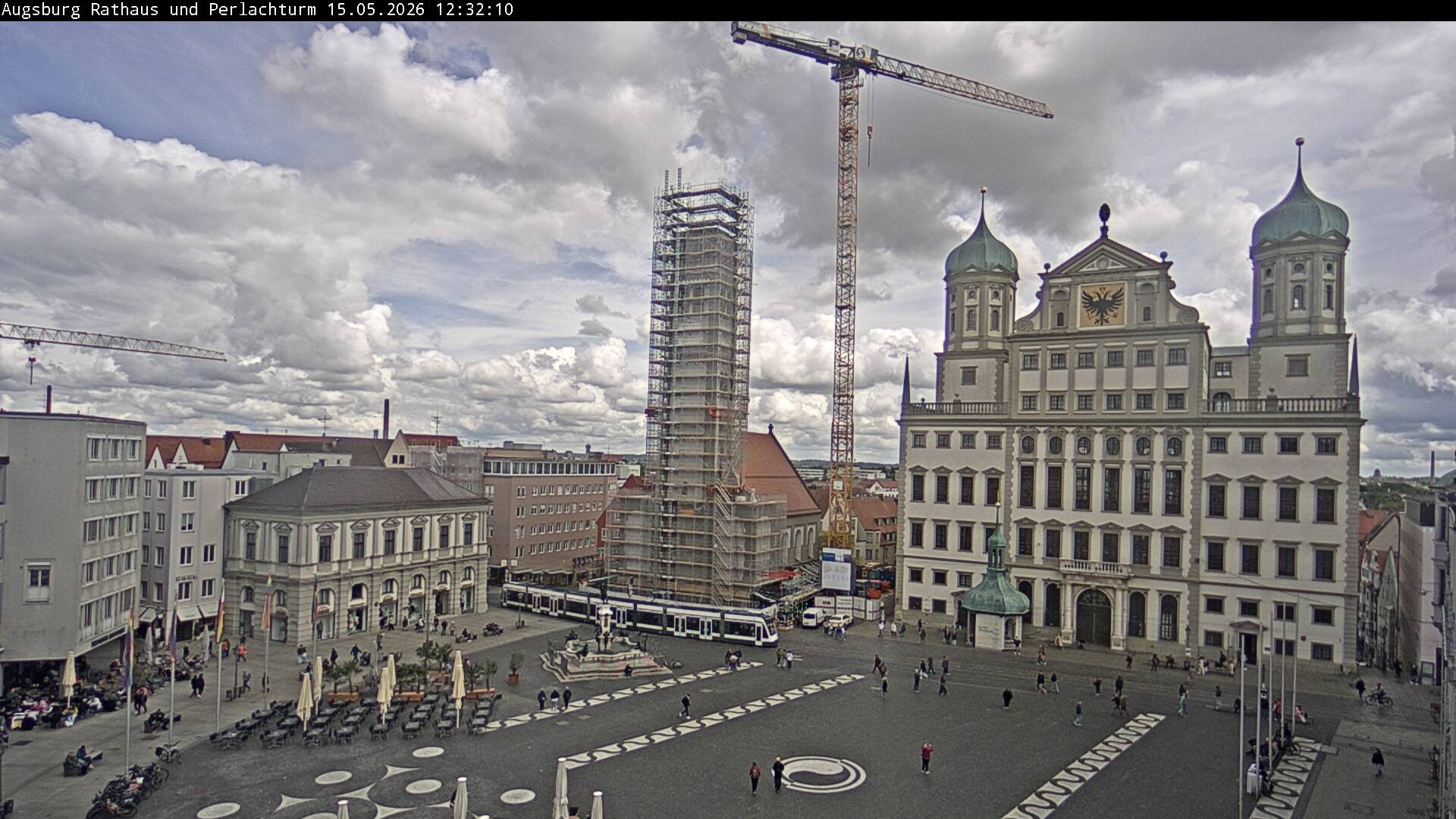 Archived image Webcam Rathausplatz in Augsburg, Bavaria
