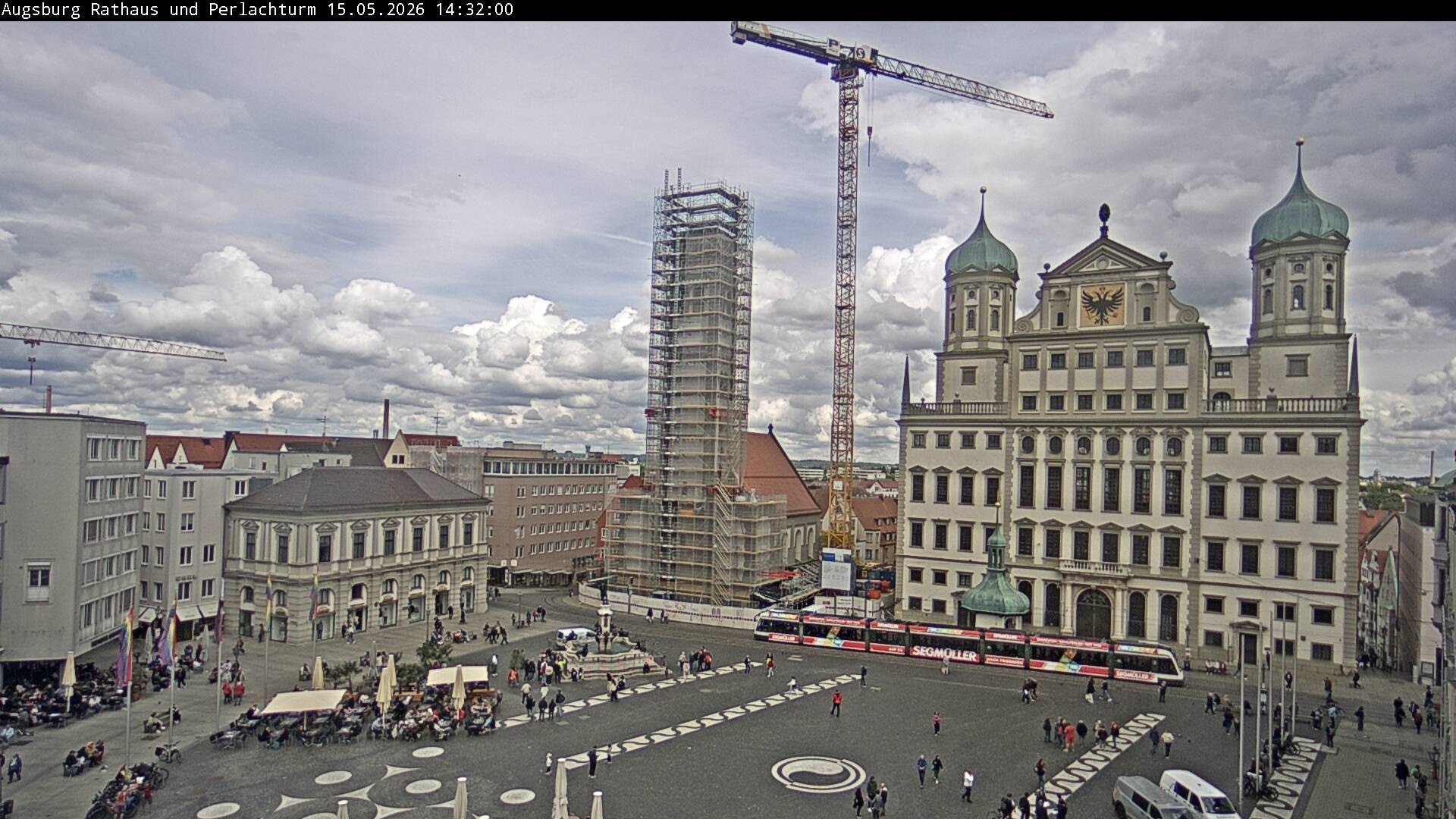 Archived image Webcam Rathausplatz in Augsburg, Bavaria