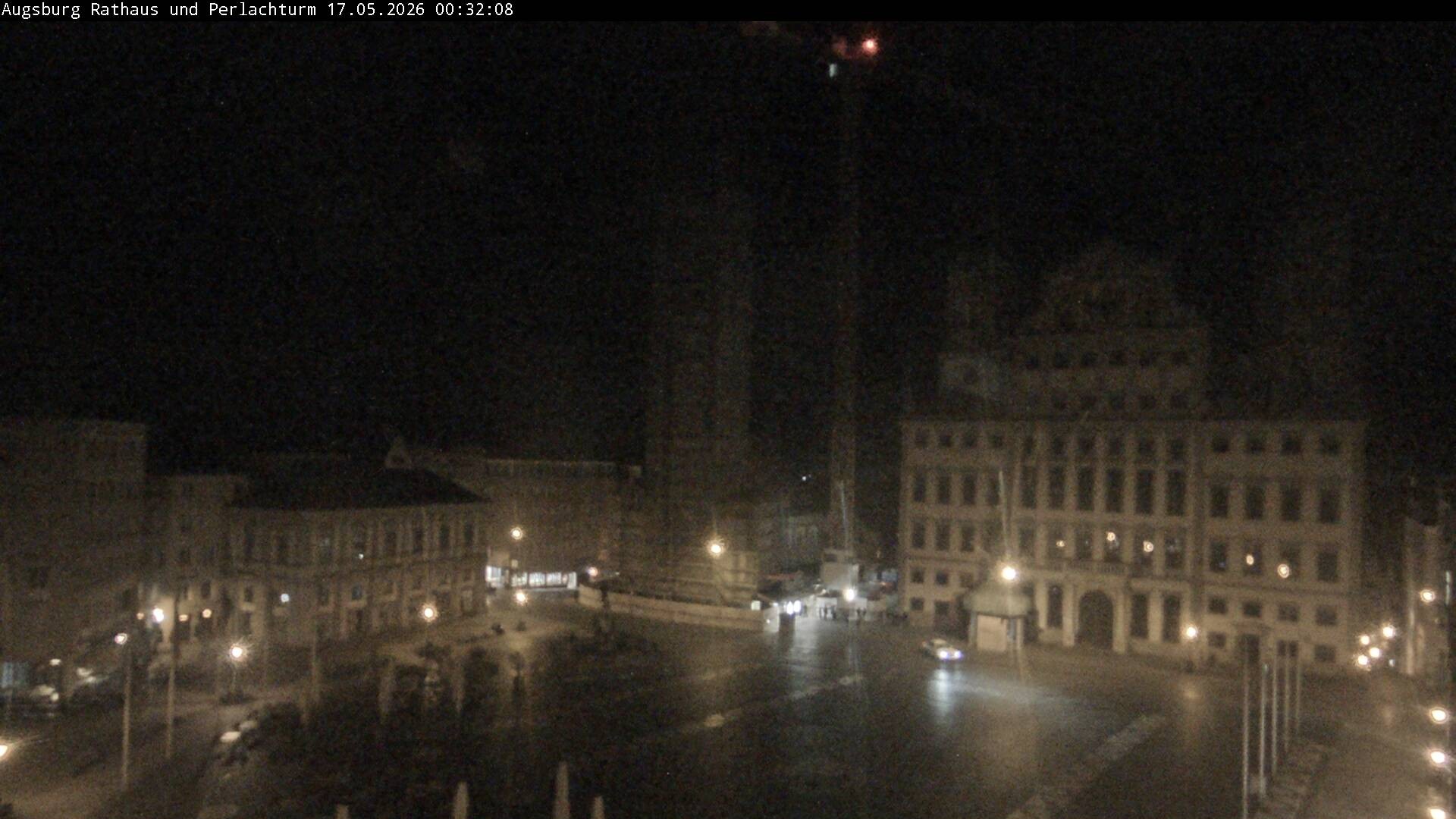 Archiv Foto Webcam Augsburger Rathausplatz und Perlachturm