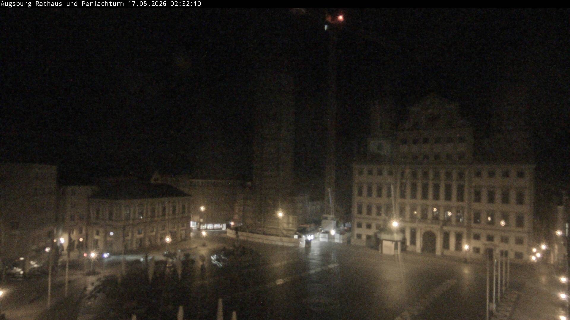 Archiv Foto Webcam Augsburger Rathausplatz und Perlachturm