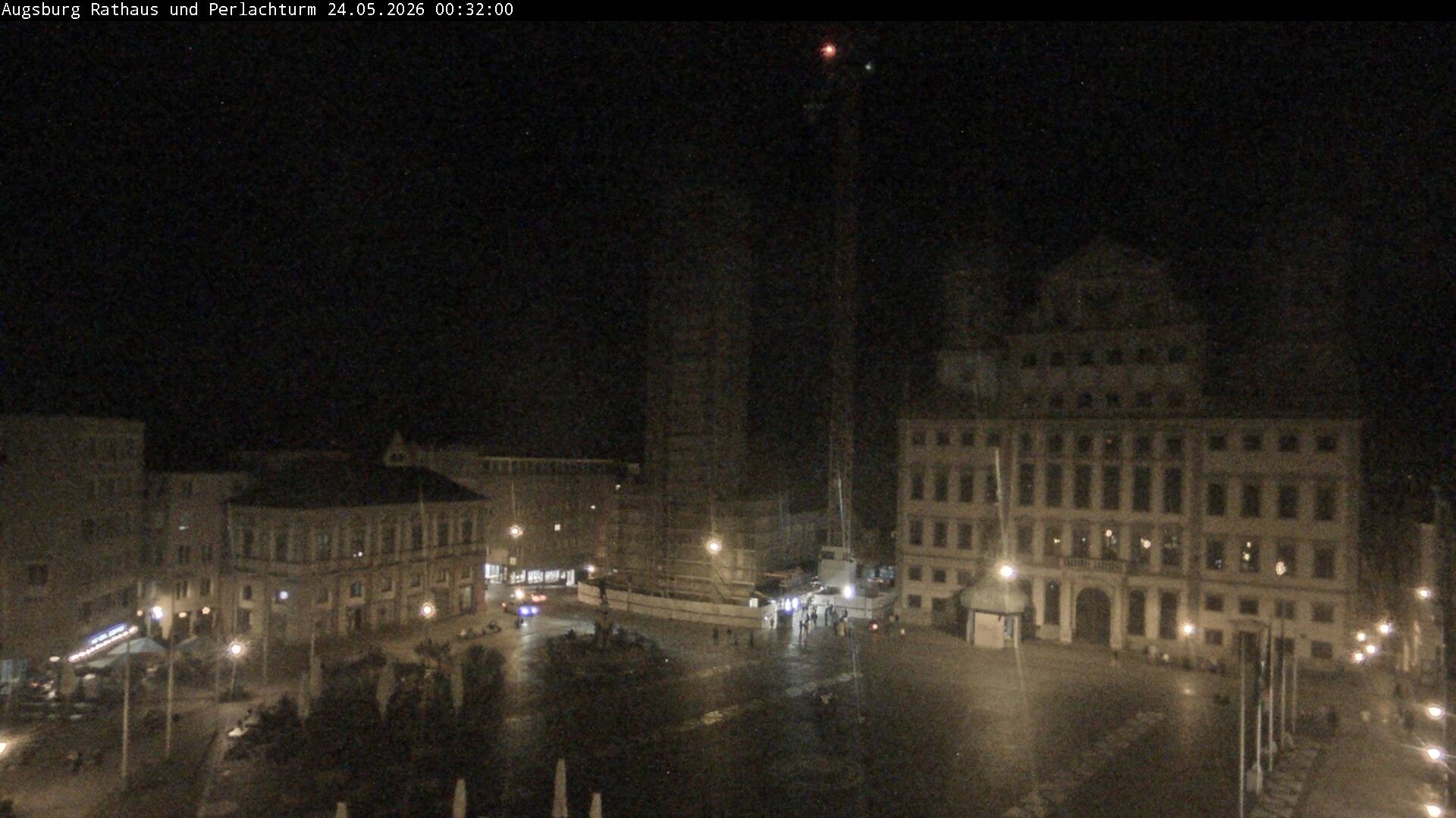 Archiv Foto Webcam Augsburger Rathausplatz und Perlachturm