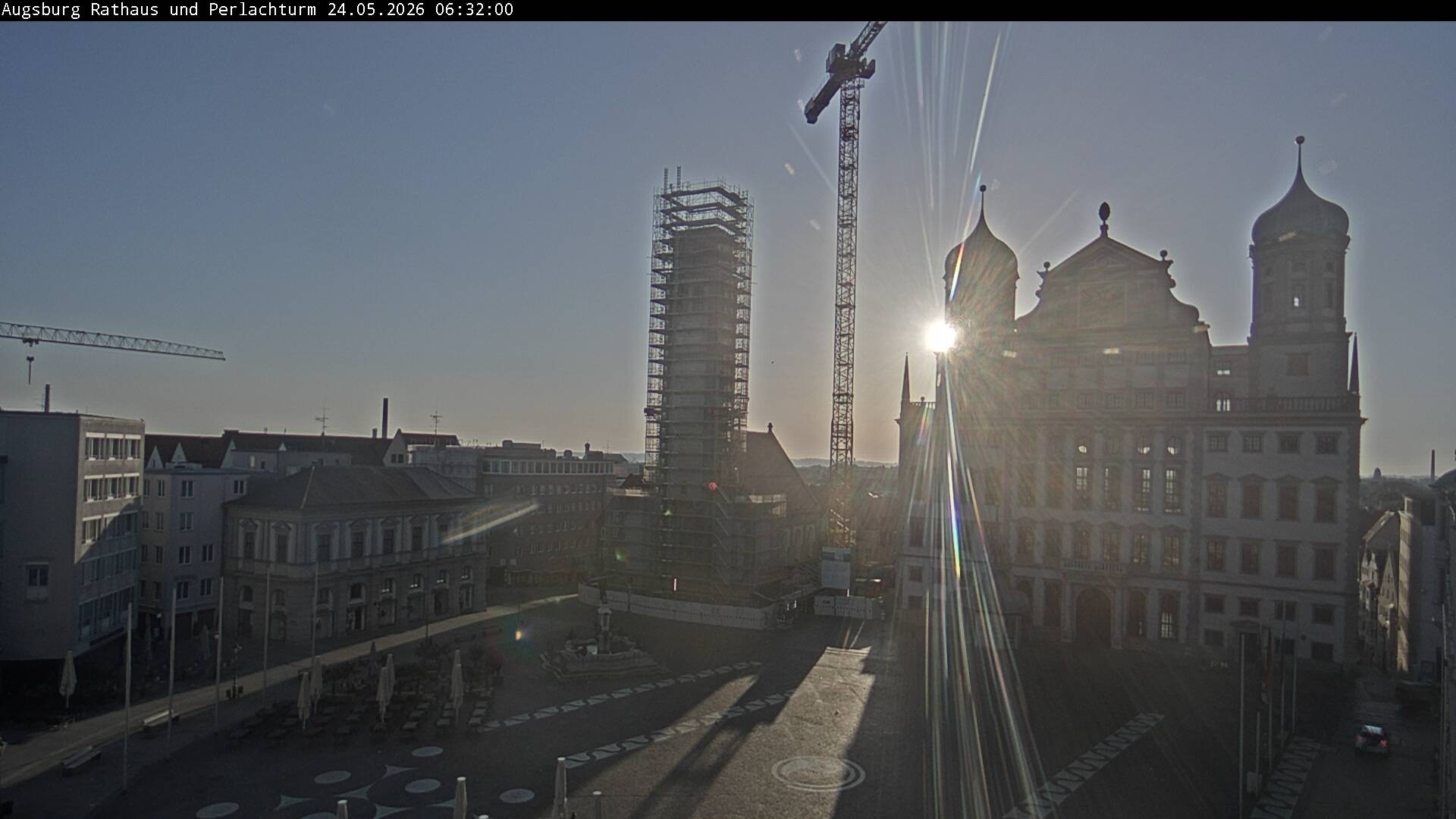 Archived image Webcam Rathausplatz in Augsburg, Bavaria