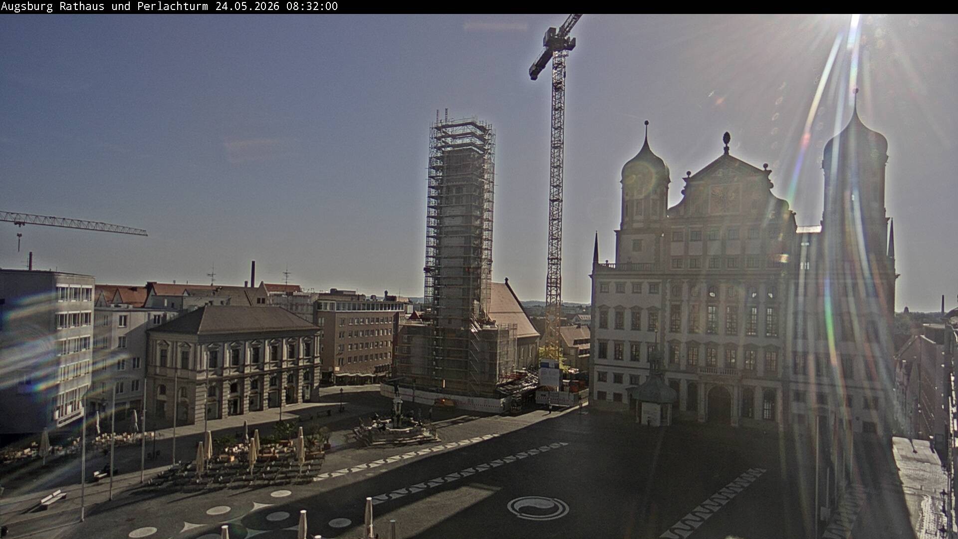 Archived image Webcam Rathausplatz in Augsburg, Bavaria